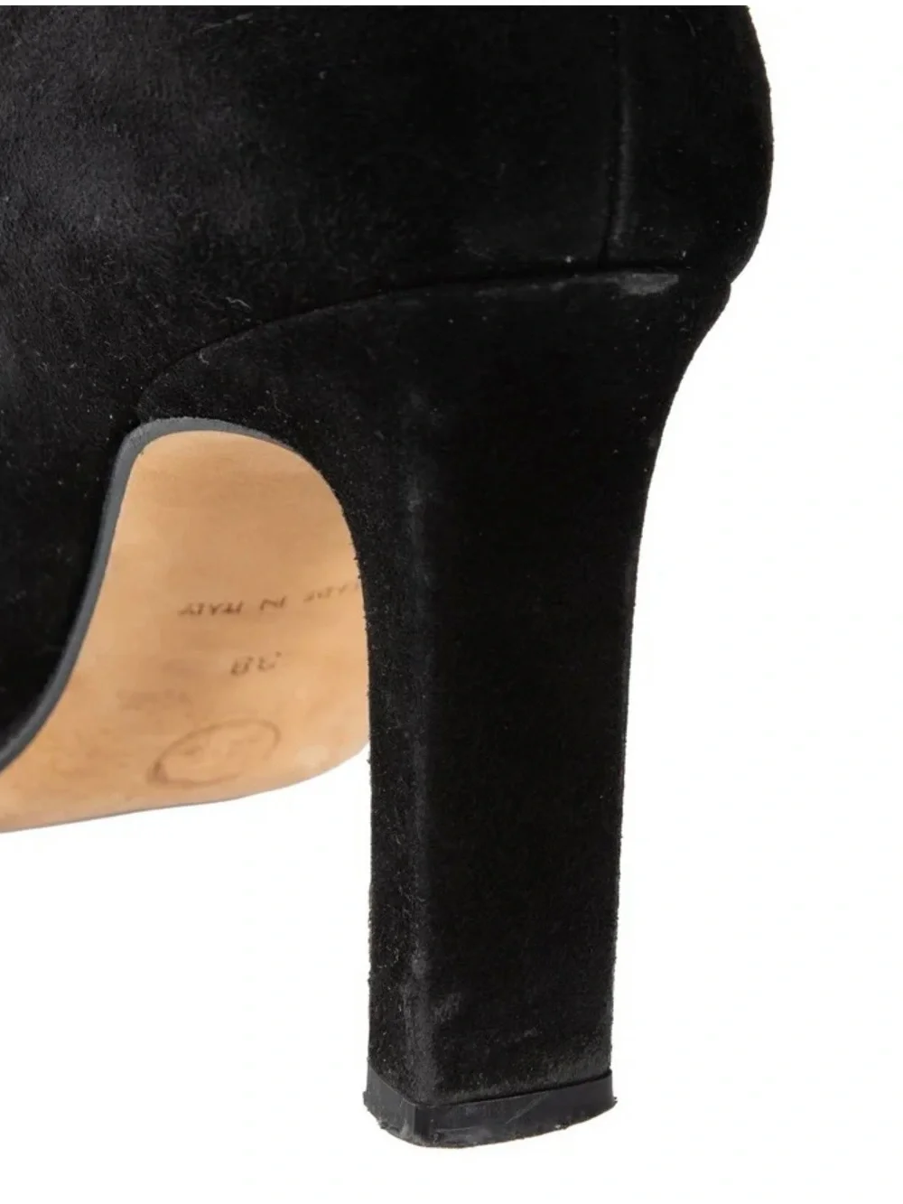 Chanel Vintage Black Suede Pointed-Toe Pump - Women